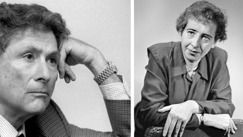 Fotos von Edward Said und Hannah Arendt