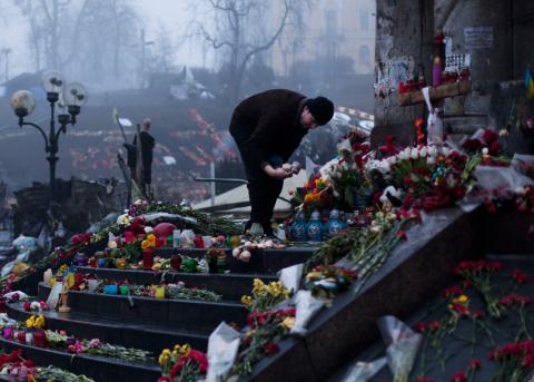 Maidan in Kiew als Erinnerungsstätte 