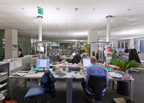 Büro der «Berner Zeitung» (Aufnahme aus dem Jahr 2012)
