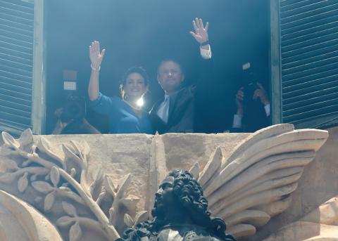 Maltas ­Premierminister Joseph Muscat mit seiner Frau Michelle, Juni 2017