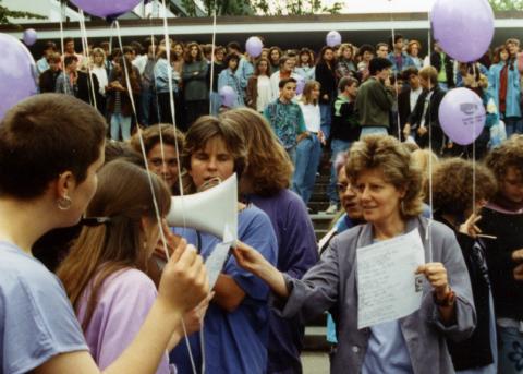 Frauenstreik im Jahr 1991