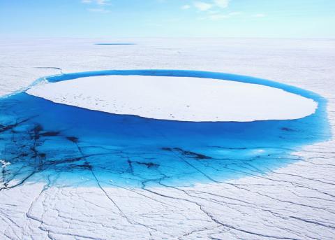 kleiner See im Grönländischen Eisschild