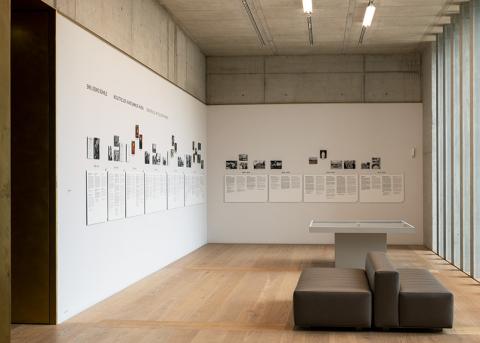 Dokumentationsecke zur Sammlung Bührle im Erweiterungsbau des Zürcher Kunsthauses