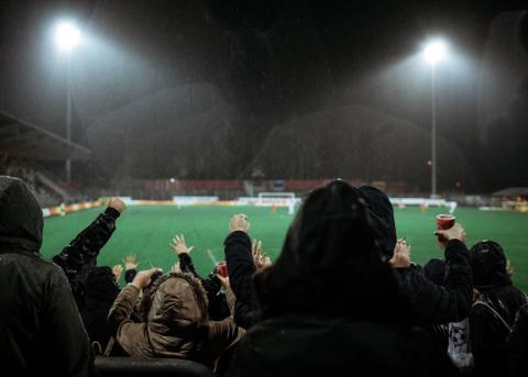 Szene im Stadion Schützenwiese in Winterthur vom Spiel des FC Winterthur gegen den FC Le Mont.