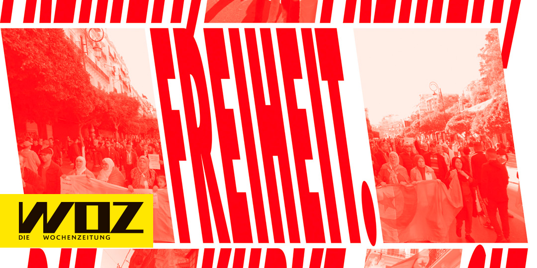 Algerische Fangesänge: Freiheit, Freiheit, Freiheit. Die Kurve, sie ...