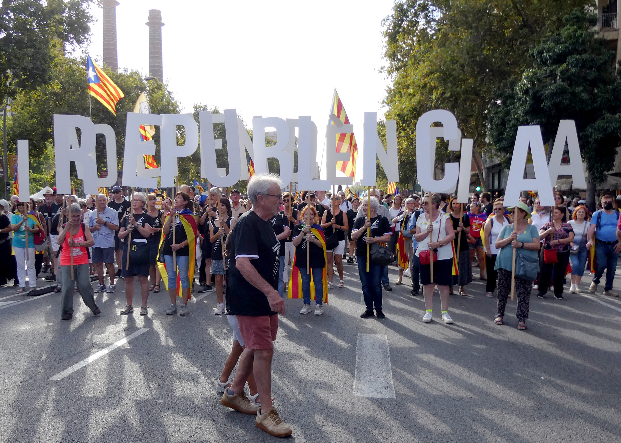 Demostration für die katalanische Unabhängigkeit